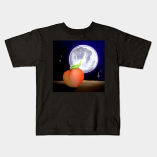 Moonlit Peach Kids T-Shirt